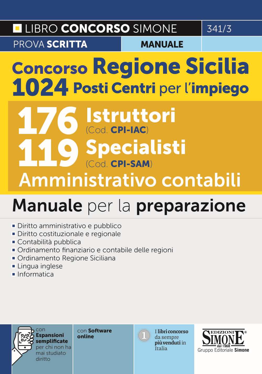 Concorso Regione Sicilia 1024 Posti Istruttori E Specialisti - Edizioni Simone 1424_x_1000_jpg