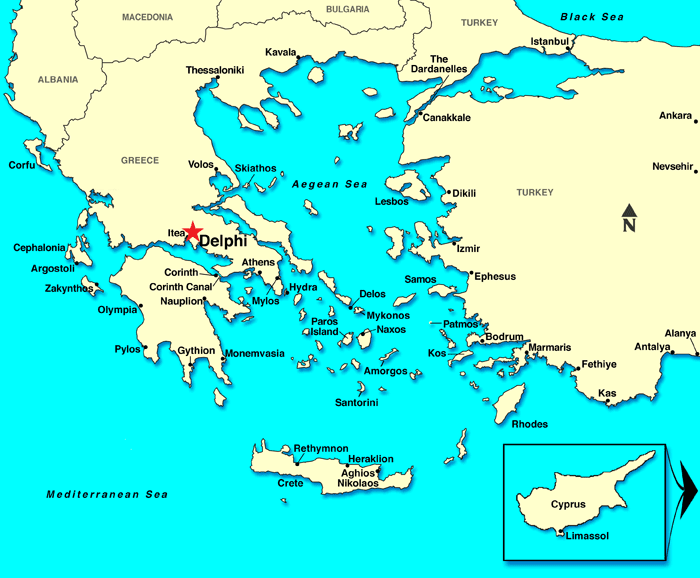 By proceeding, you agree to our privacy policy and terms of use. Delphi Athens Greece Map The Educated Traveller