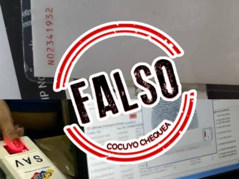 Números rojos detrás de la cédula