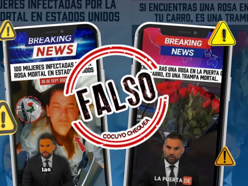 Rosa alerta trampa mortal desinformación