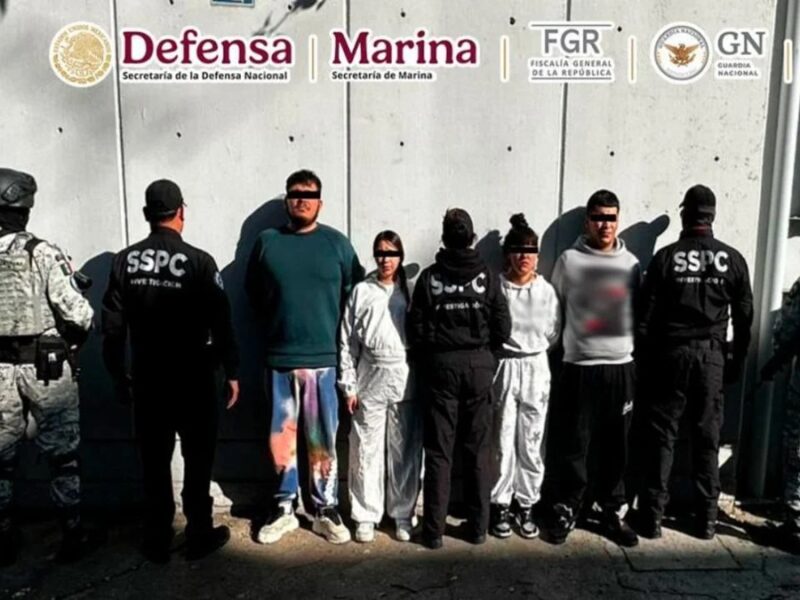 Detienen en Ciudad de México a seis presuntos integrantes del Tren de Aragua