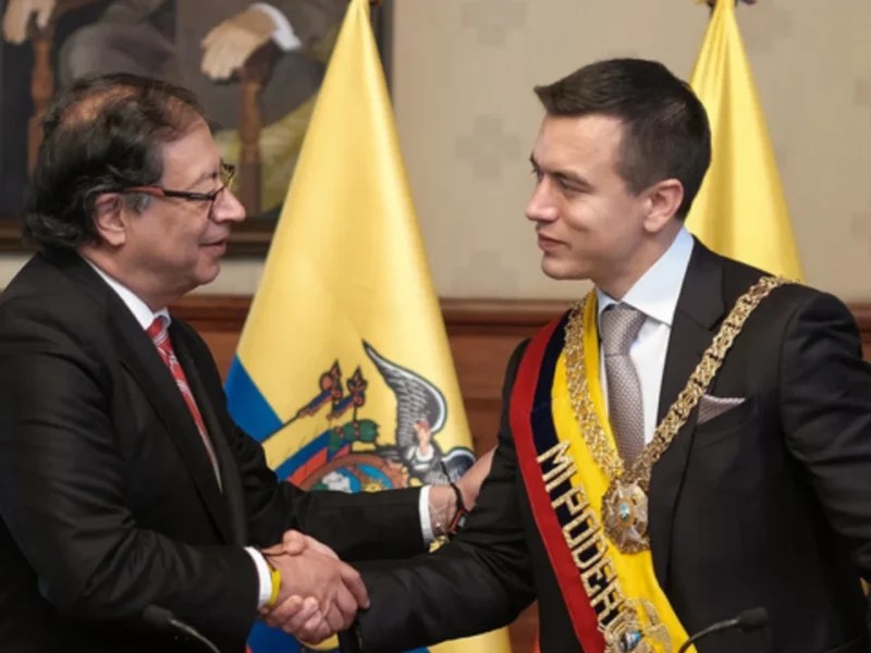 Petro denuncia bombardeo de Ecuador en territorio colombiano y Noboa lo niega