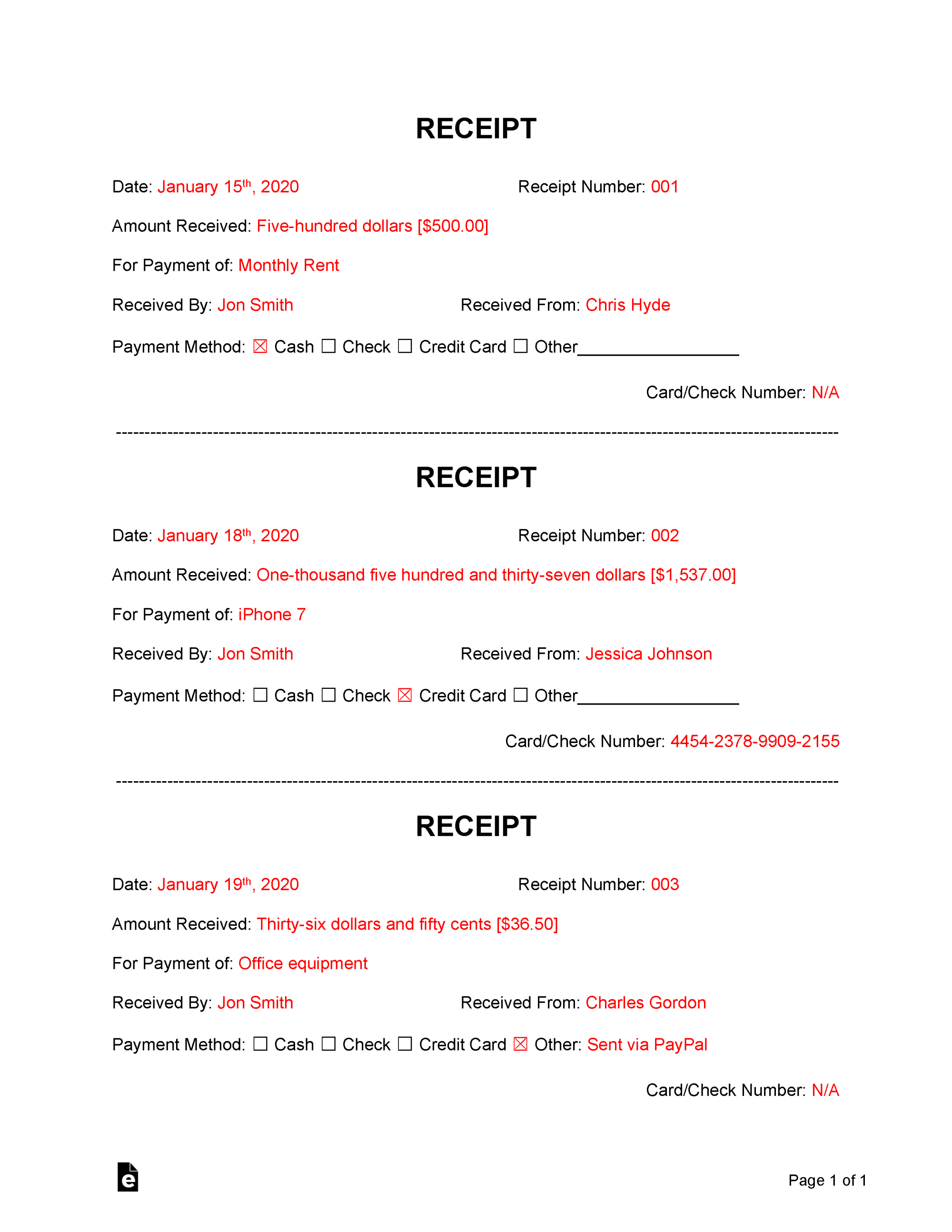Customizable Contractor Invoice Receipt Book