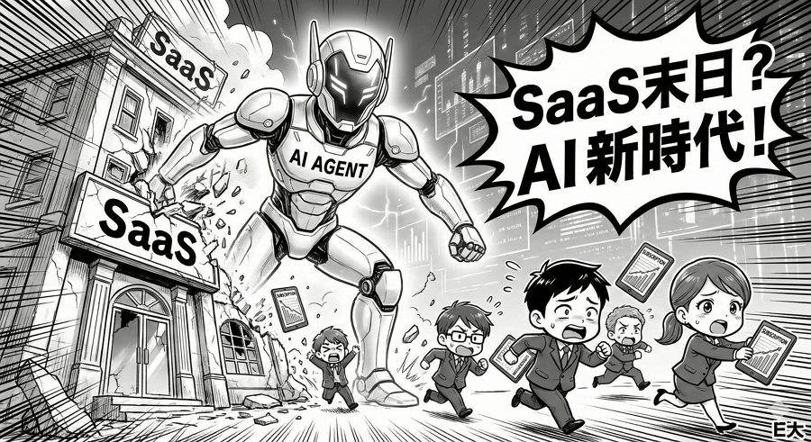 SaaS 末日來臨？從軟體股崩盤，看懂 AI 時代的商業模式大洗牌