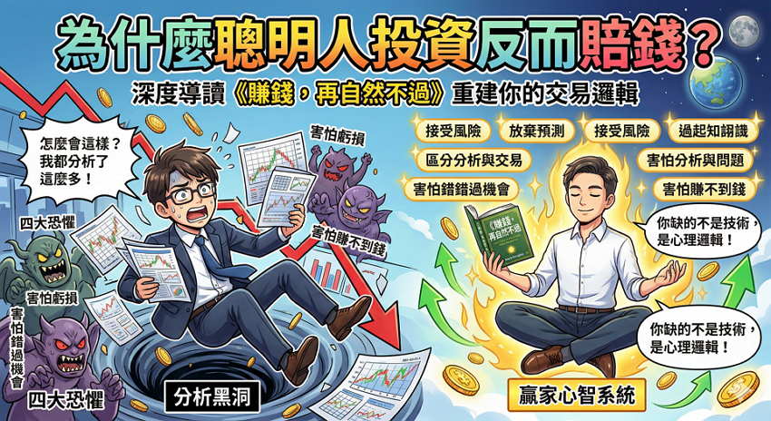 為什麼聰明人投資反而賠錢？深度導讀《賺錢，再自然不過》重建你的交易邏輯