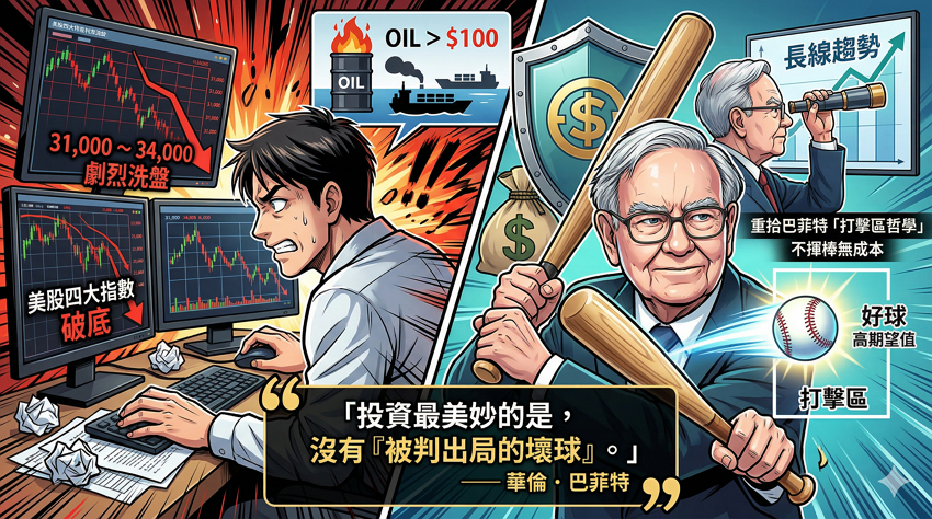 解析巴菲特「棒球投資學」：地緣政治下台股避開多空雙巴的專業操作心法