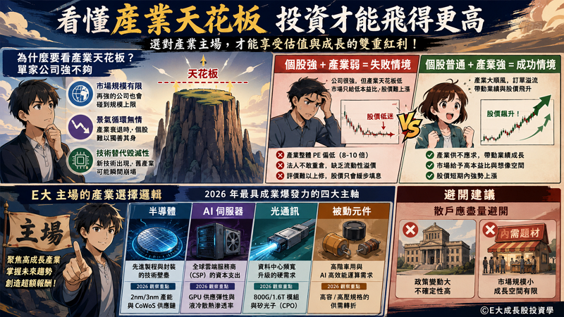 電子產業天花板怎麼看？2026年四大關鍵指標拆解產業成長邏輯