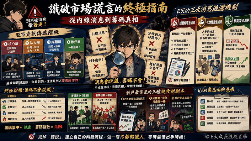 識破市場謊言的終極指南：從內線消息到籌碼真相