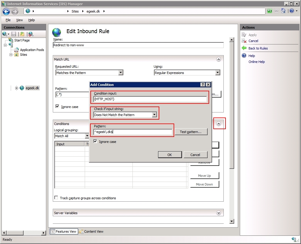 Iis url rewrite. Url rewrite iis 7.5.