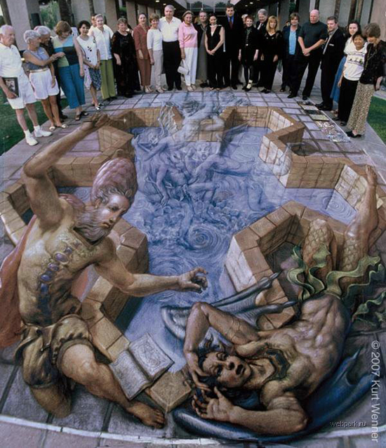 3d Pavement Art By Kurt Wenner Ego Alterego