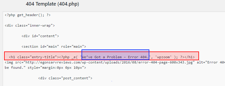 You should begin by opening the file 404.php in a text editor and try by . How to Customize Wordpress 404 Error Pages - Keep Visitors on Your Blog