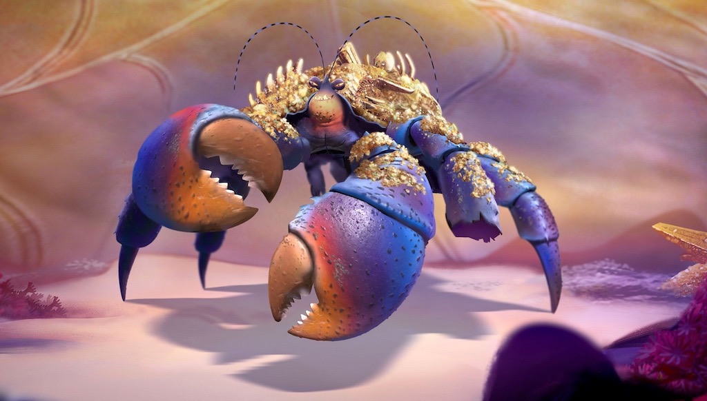 世界2500枚限定 D23expo japan 2015 モアナ リトグラフ ディズニー新ヴィランは自惚れ屋な巨大カニ“タマトア”！歌声流れる