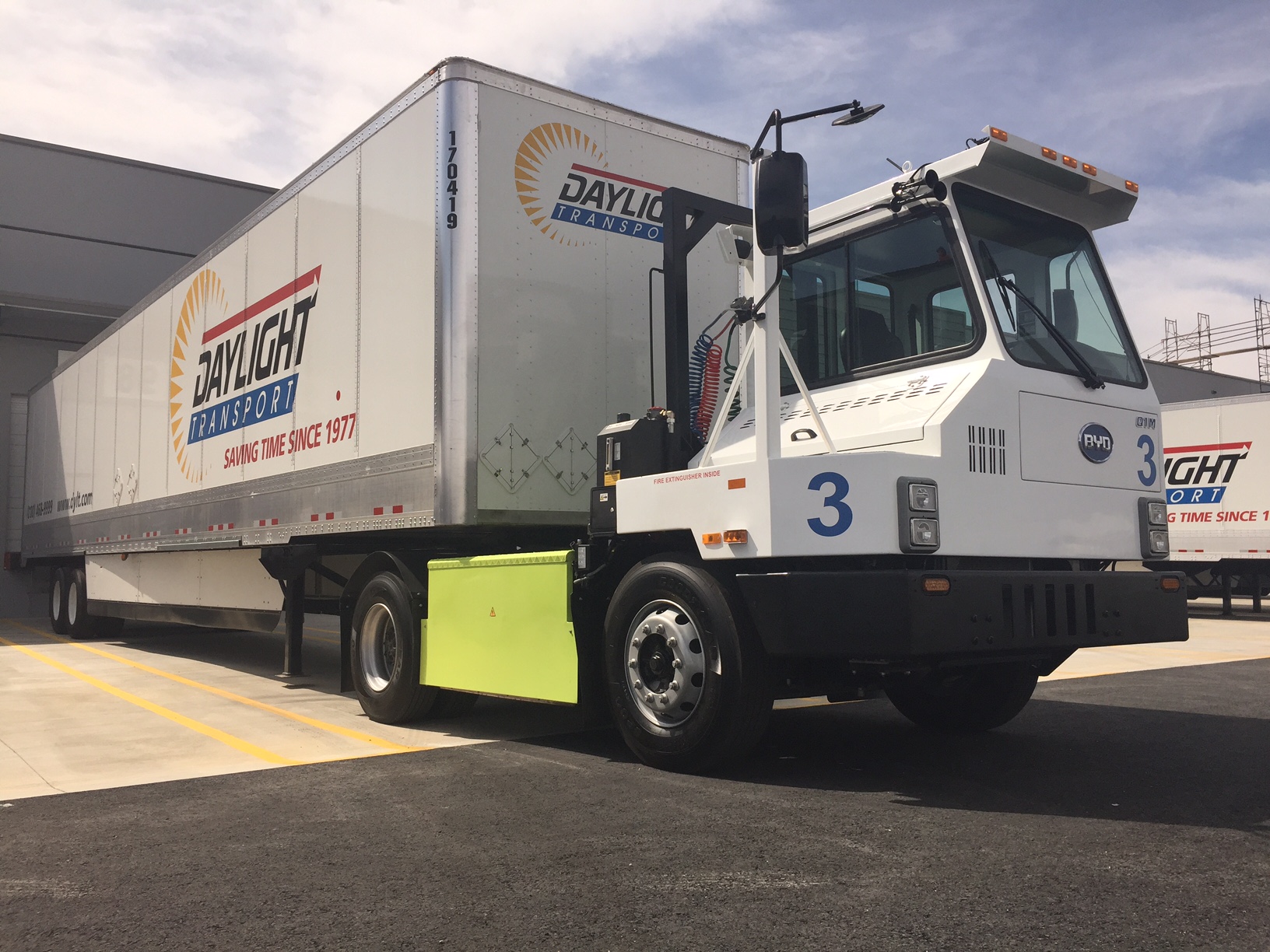 BYD delivers a fleet of allelectric trucks to work in yards in