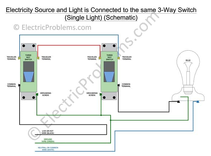 Simple Wiring Diagram For 3 Way Switch » Wiring Digital And Schematic