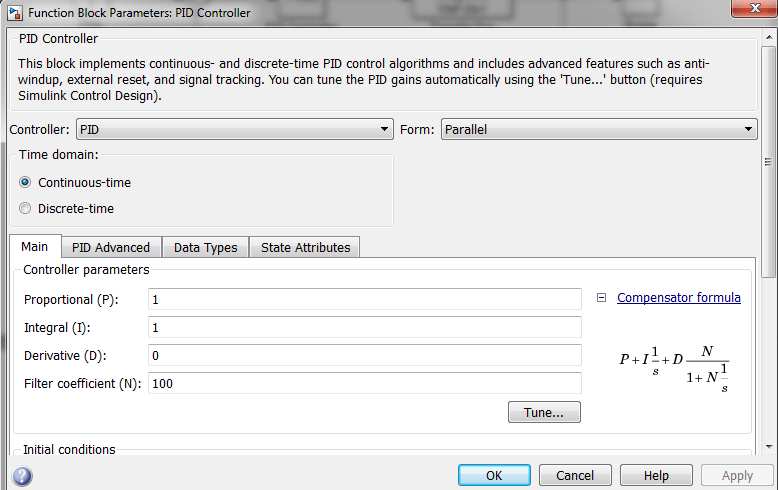 Relay Auto Tuning Simulink