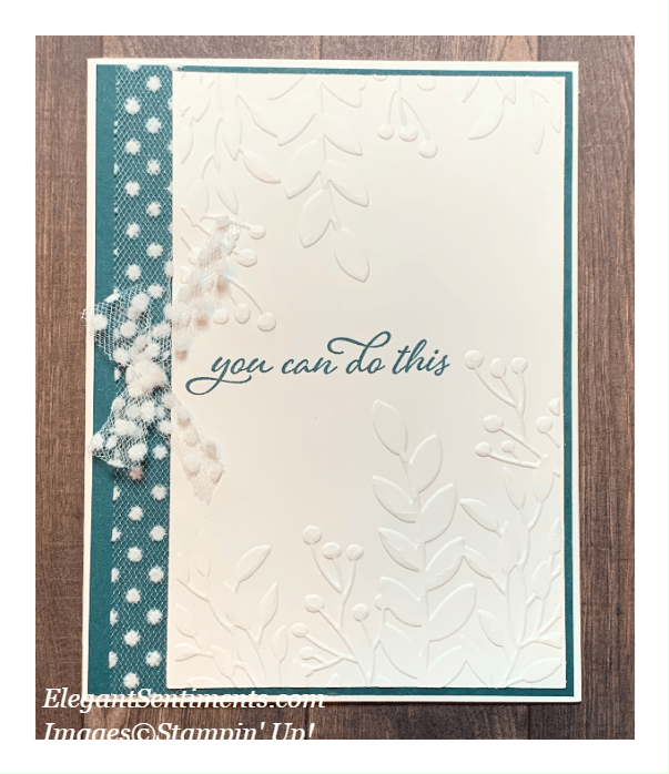 Teeny Sneak Peek #2 - Greenery Embossing Folder - Elegant Sentiments