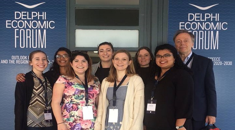 The annual conference took place in hybrid format from athens, greece, with major themes including the global economy, technology and the future . Cya Students At The Delphi Economic Forum