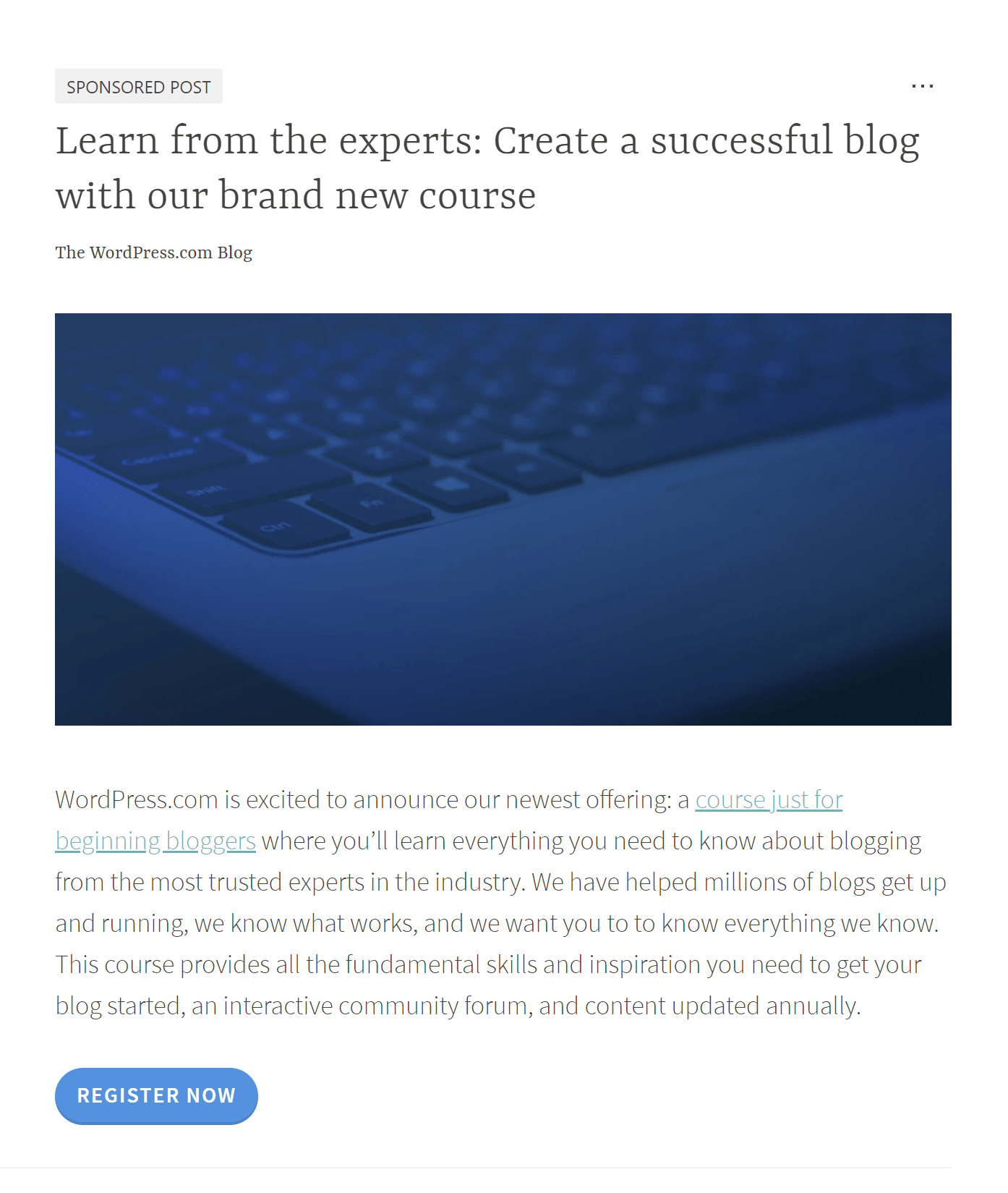 Either we can write a professional review of your wordpress product. Native Sponsored Posts Wordpress Com Support