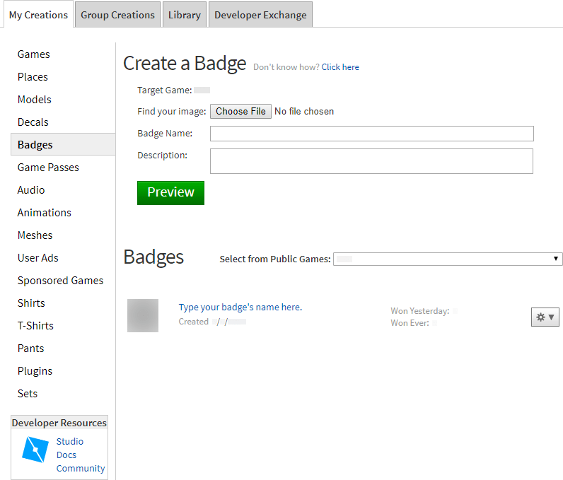 Como Eu Faco Emblemas De Jogos Suporte Roblox