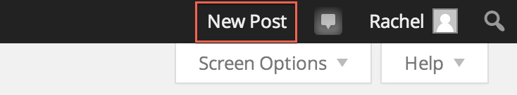 New Post Button