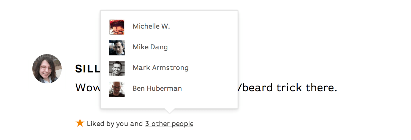 multiple comment likes