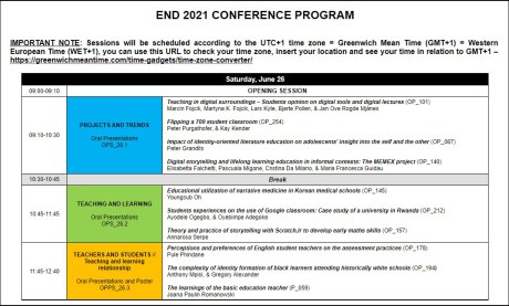 Conference Program | END 2021