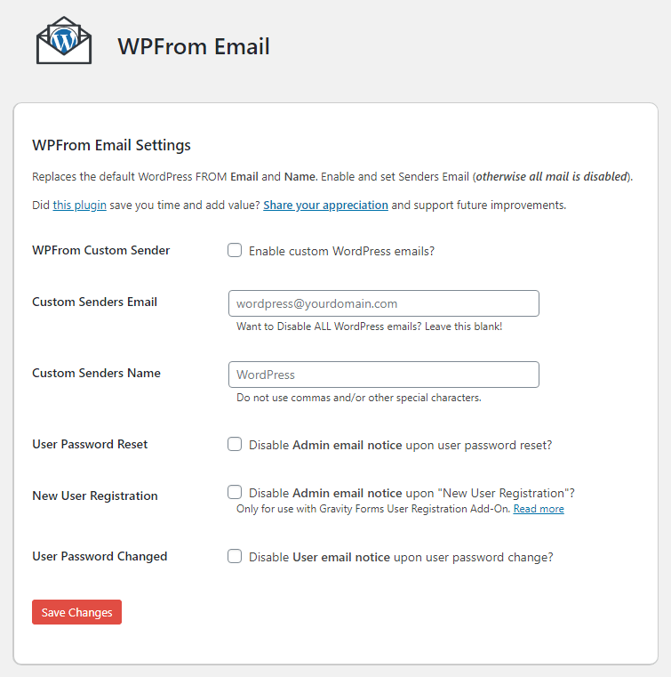 The site admin email would be the email address you used when setting up your admin user on the site, and the inbox would be the one in your . WPFrom Email WordPress Plugin | Endurtech
