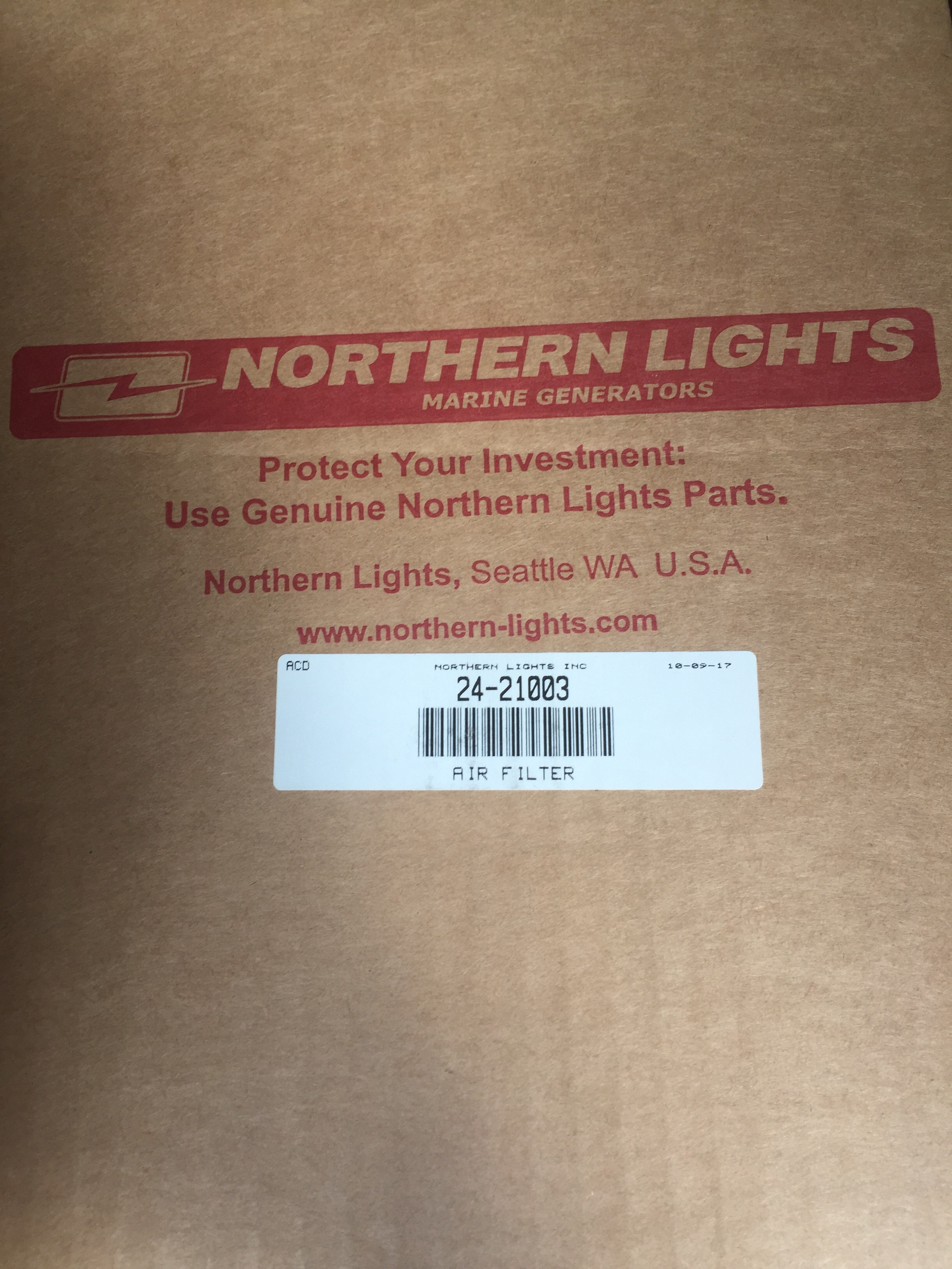 2421003 Northern Lights Lugger Air filter ENGINE PARTS ARE US!