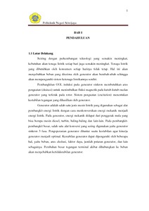 Pdf | generator sinkron adalah mesin sinkron pengubah energi mekanik menjadi energi listrik yang memiliki frekuensi putar rotor sama dengan . Analisa Pengaruh Perubahan Beban Terhadap Tegangan Dan Frekuensi Pada Generator Sinkron Tiga Fasa Di Laboratorium Teknik Listrik Politeknik Negeri Sriwijaya Polsri Repository