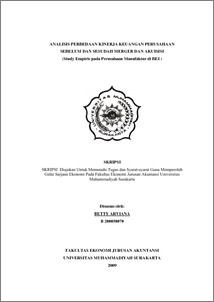 Contohnya bisa bapak lihat di section: ANALISIS PERBEDAAN KINERJA KEUANGAN PERUSAHAAN SEBELUM DAN