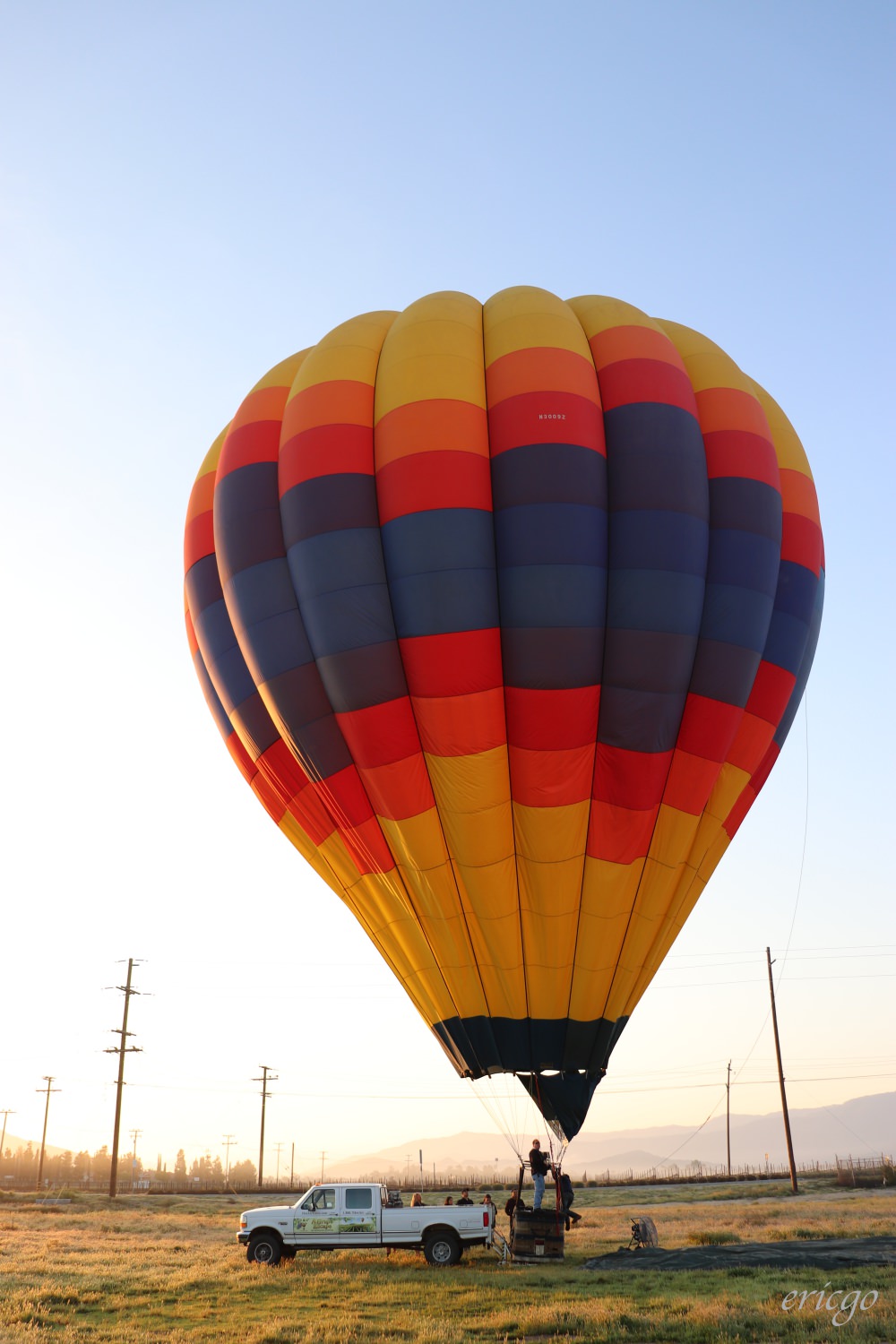 加州｜A Grape Escape Hot Air Balloon Adventure Temecula特曼庫拉，葡萄園空中冒險熱氣球之旅