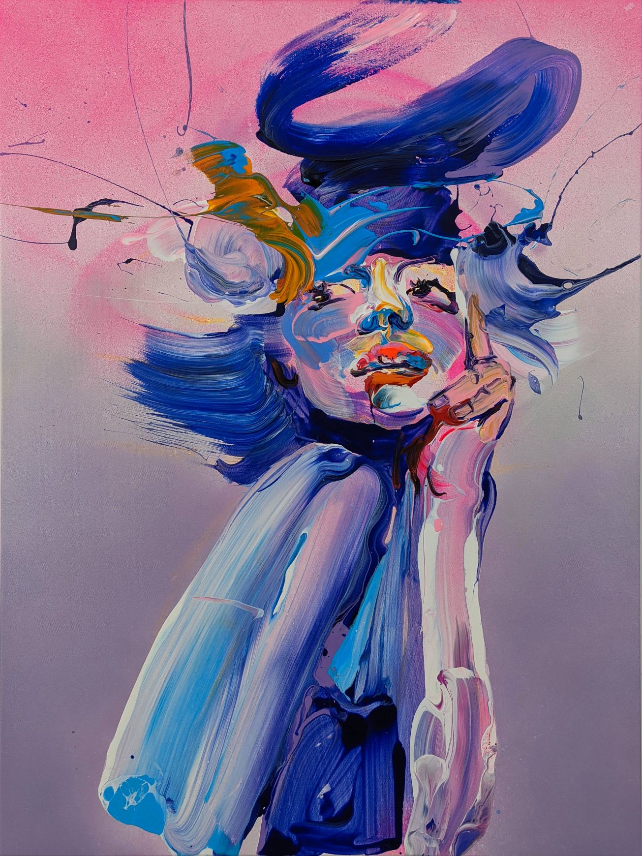 Untitled (girl), 2021 a acrylic on canvas 40x30" SOLD