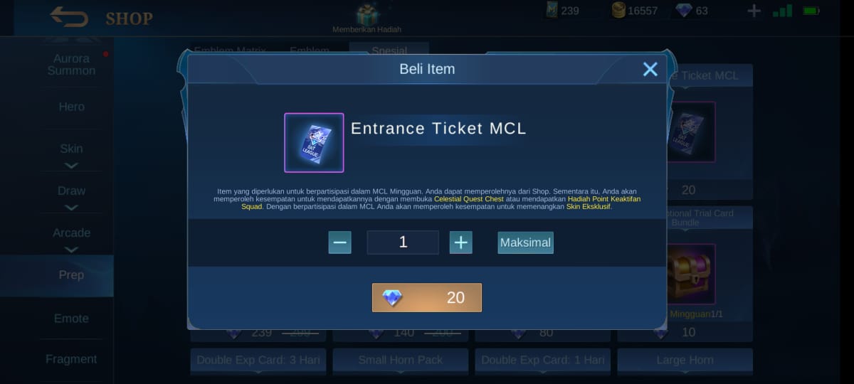 Event tournament offline starlight skin jawhed akan saya adakan pada hari jumat, tanggal 4 juni 2021. Hadiah Juara Mcl Mingguan Mobile Legends Ml Esportsku