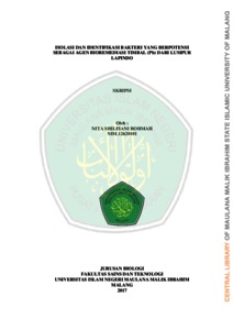 For additional information, refer to the cti. Isolasi dan identifikasi bakteri yang berpotensi sebagai