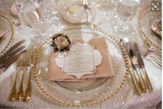 Charger Plate Hire Event Decor Hire Gold And Silver Glass Plates