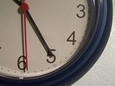 workout clock Close up of a clock's face
