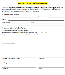 On review of the form, . 55 Return To Work Letters Work Release Form 2020 Excelshe
