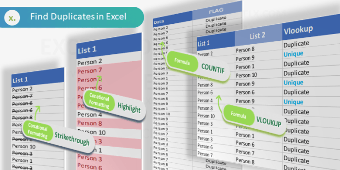 Find duplicates in excel - viewershery