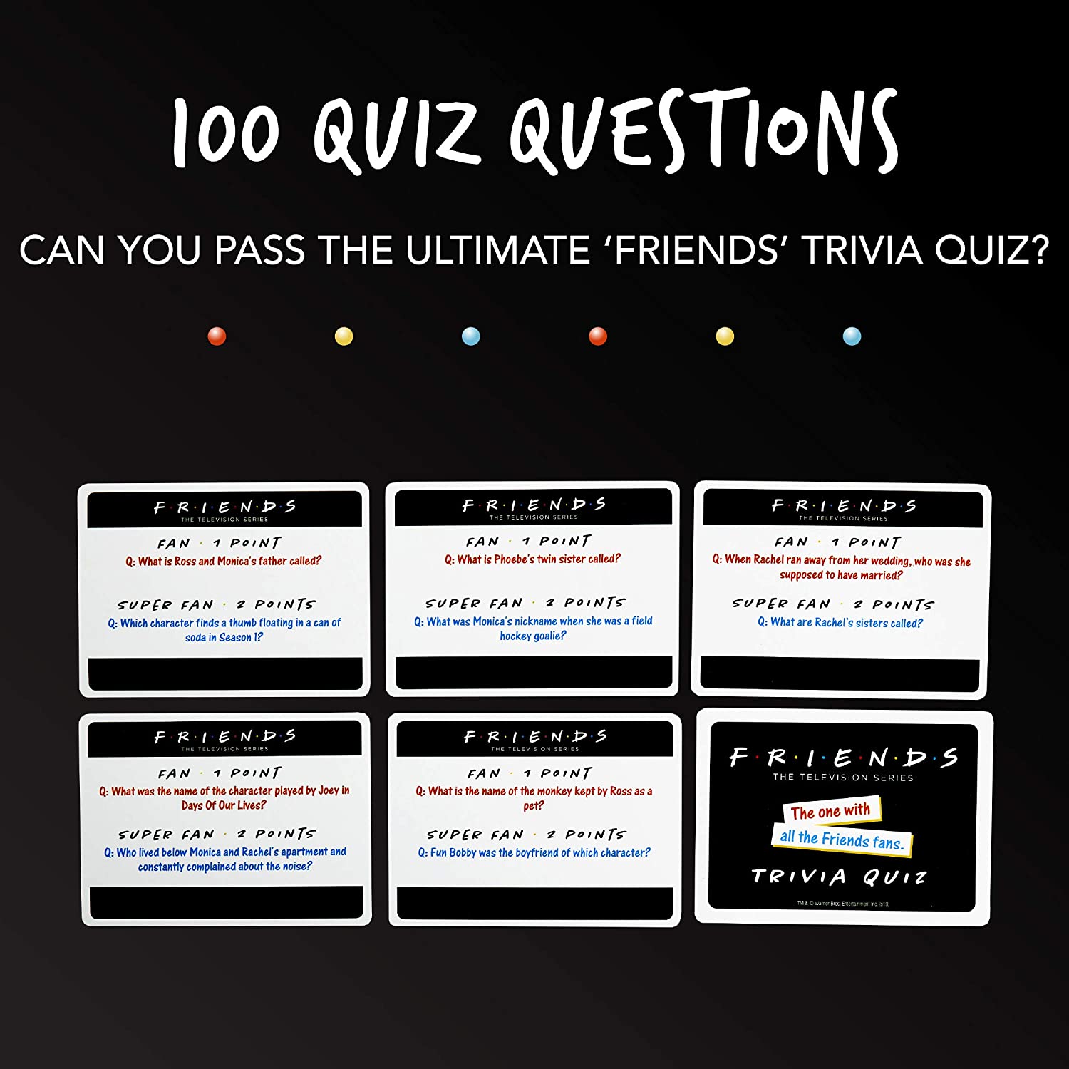 Like similar party games, such as ‘ truth or dare ’ and ‘would you rather’, ‘most likely to’ questions demand that you answer honestly and confidently. Friends Trivia Quiz Card Game Exotique