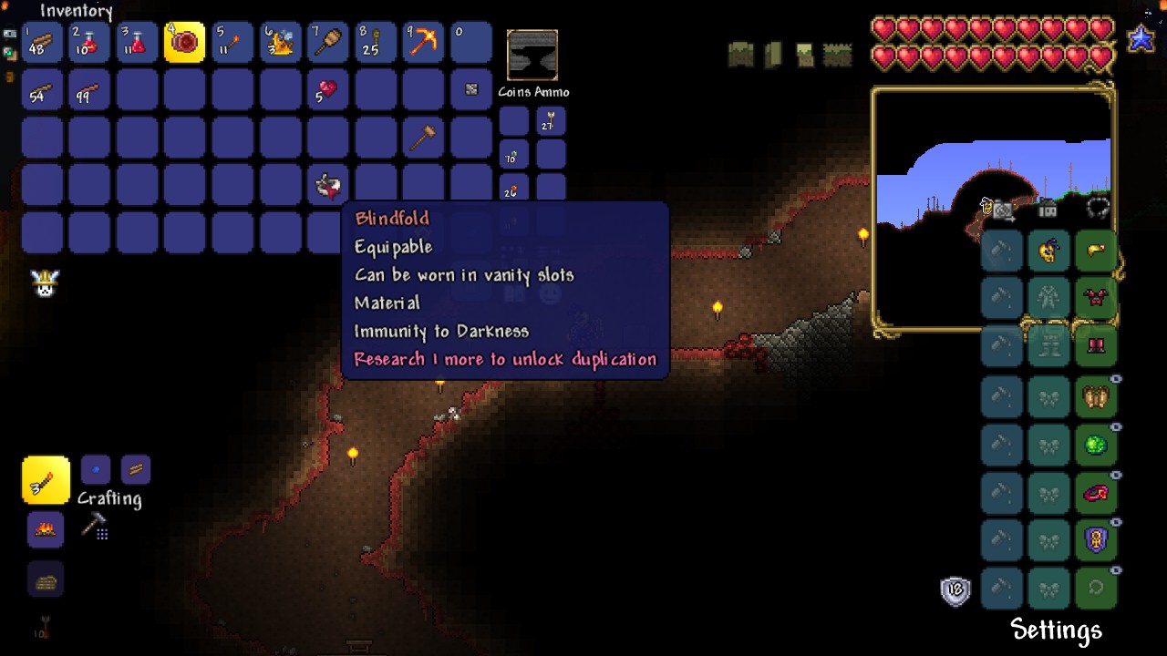 What does the blindfold do in terraria? Terraria: How To Craft The Ankh Shield - exputer.com
