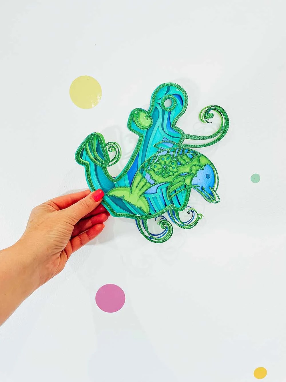 Terbaru 3d Layered Dolphin Anchor Svg Free Files Extraordinary Chaos SVG PNG EPS DXF File