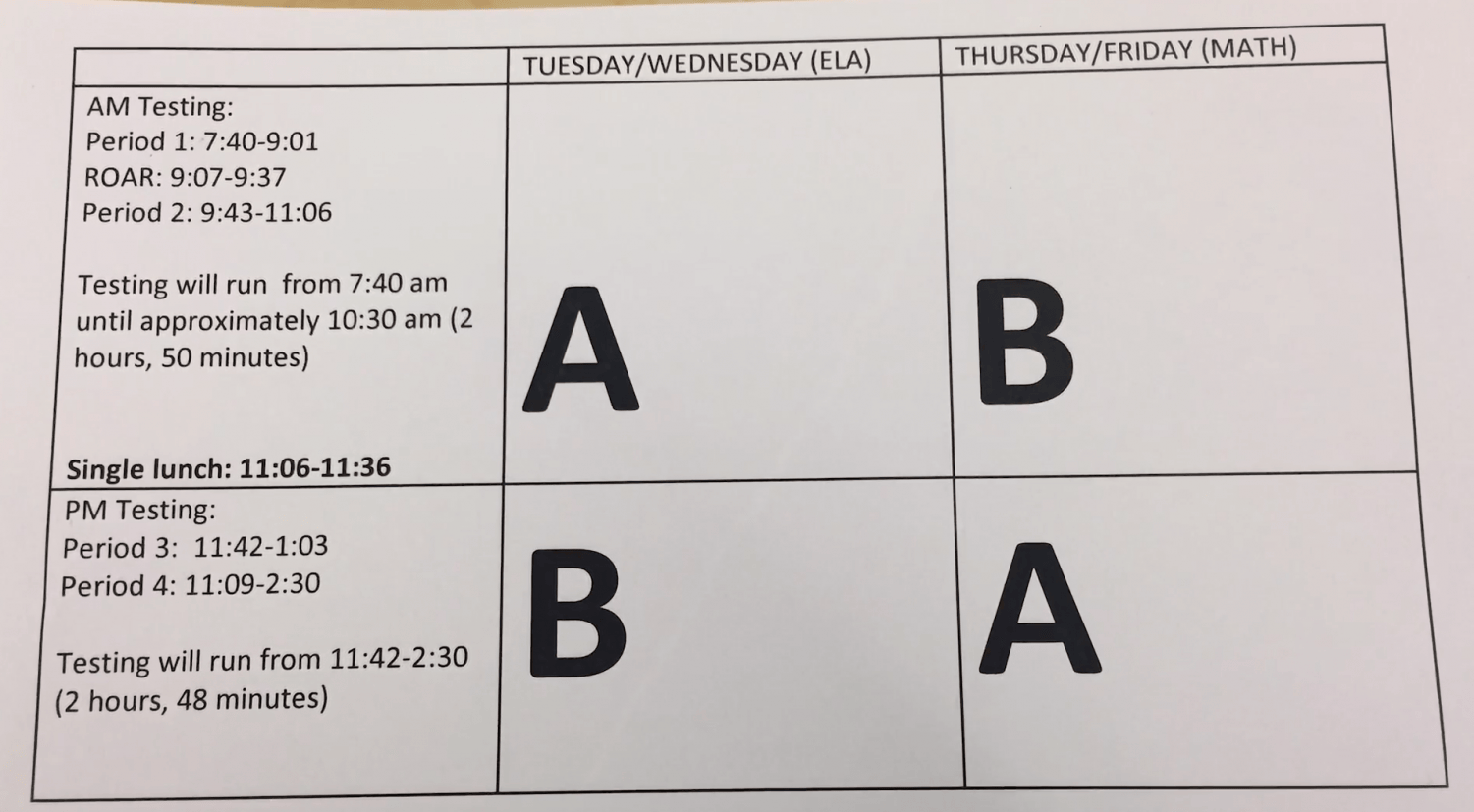 Juniors to take CAASPP test this week Eye of the Tiger