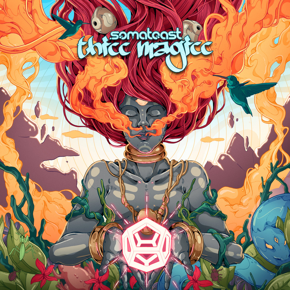 Arch with 2 hanging shapes; Thicc Magicc | Somatoast