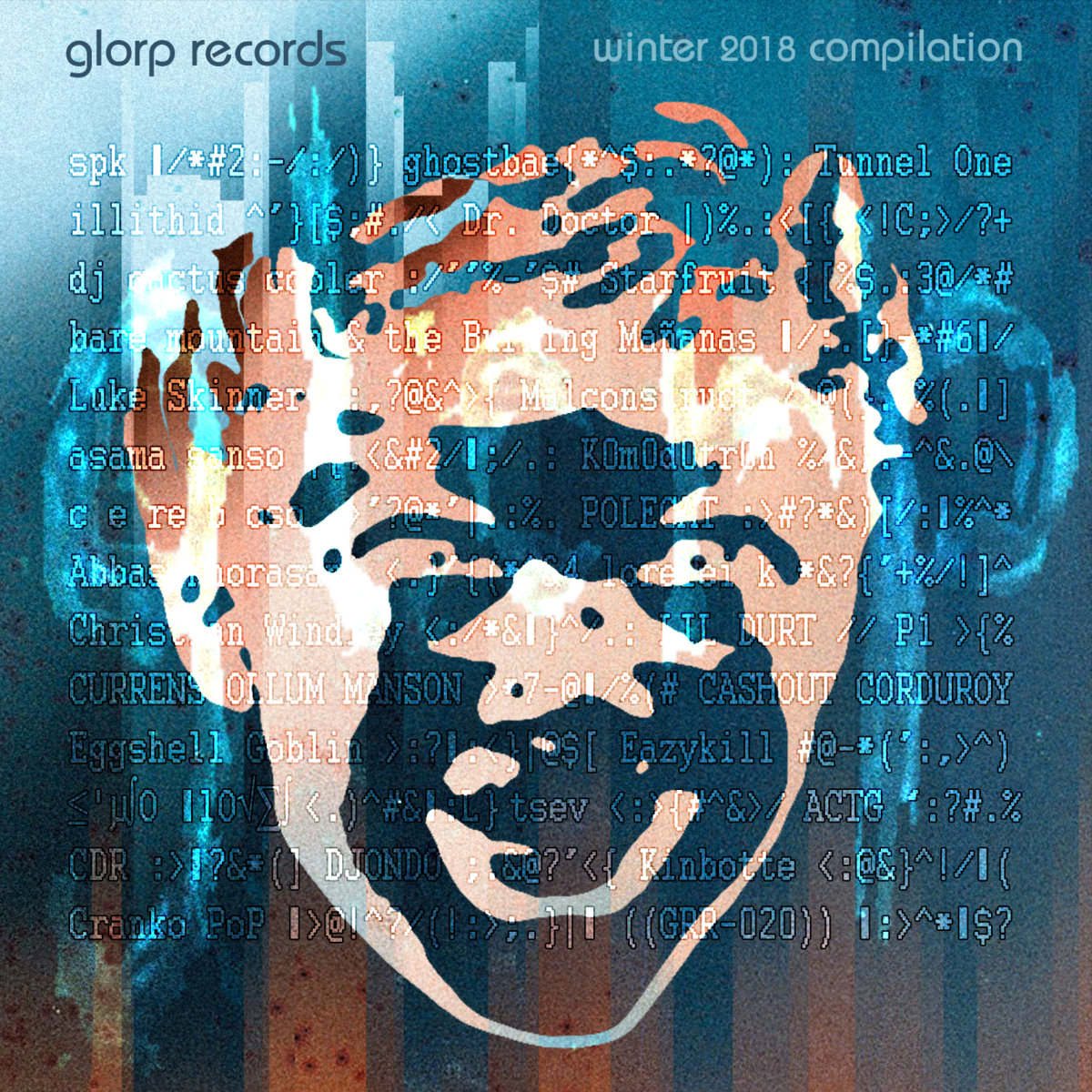 Jasmine lozano, jacob oldnettle, maria alejandra candy, jasmin martinez, anna bell aguilar gutierrez, jasmine aguilar new orleans, and marilyn aguilar. Glorp Records Winter 2018 Compilation Glorp Records