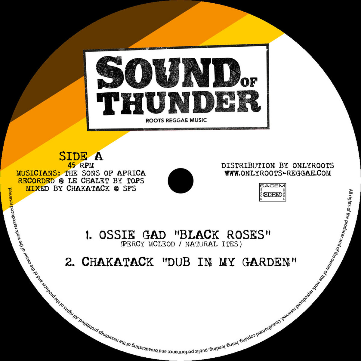 10% off $75 order coupon; Ossie Gad The Soa Black Roses Dub In My Garden Drifter Version Maxi Single Sound Of Thunder Label