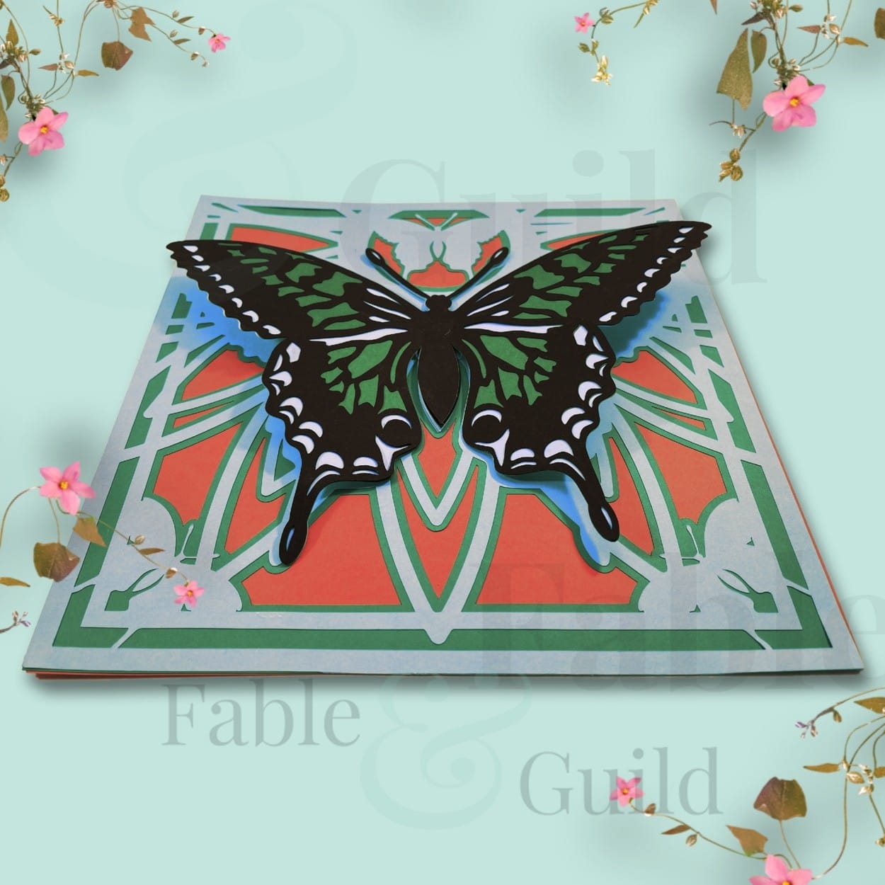 Gorgeous 3d Butterfly Mandala Svg Cut File Fable Guild