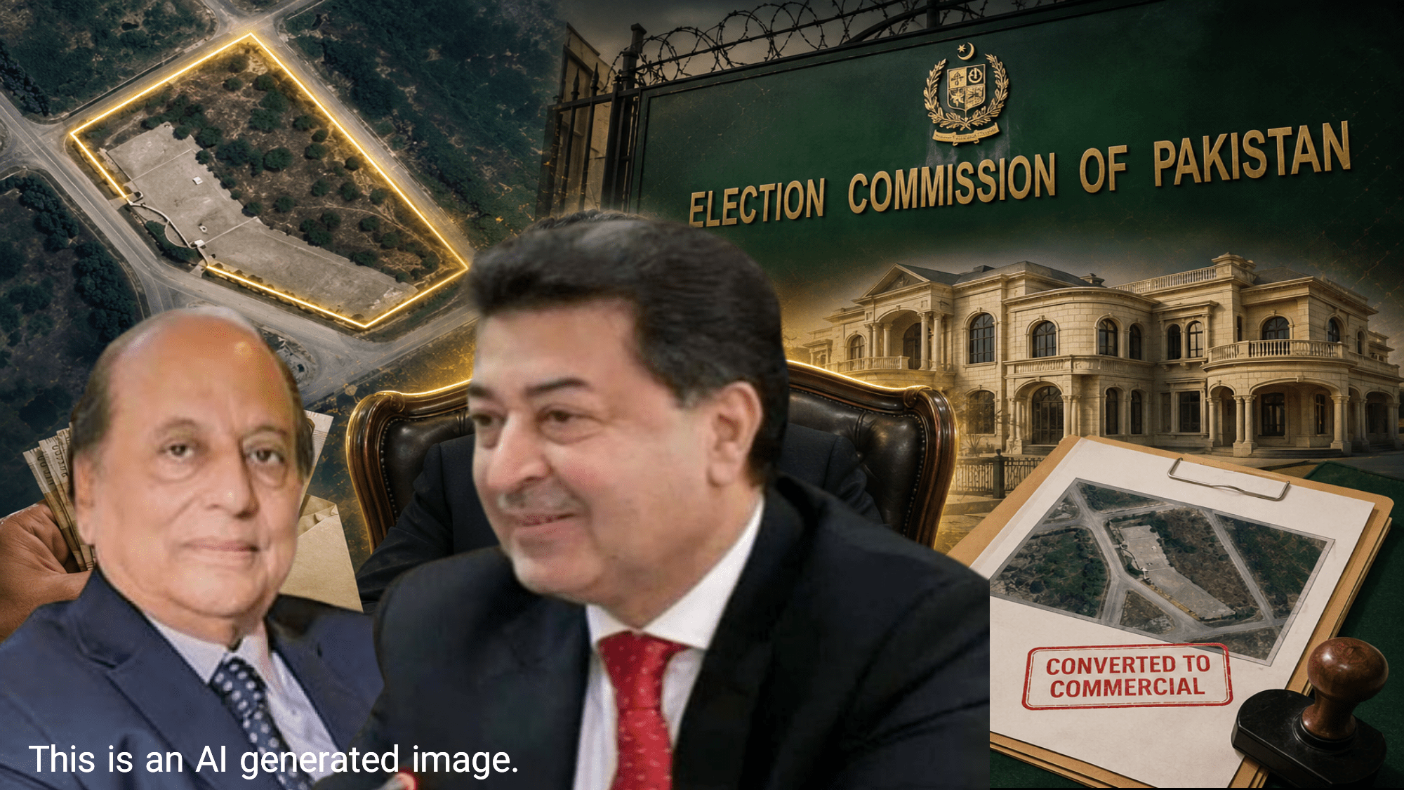 From Grass to Goldmine: How Pakistan’s Chief Election Commissioner Turned Barren Residential Plots into Commercial Goldmines