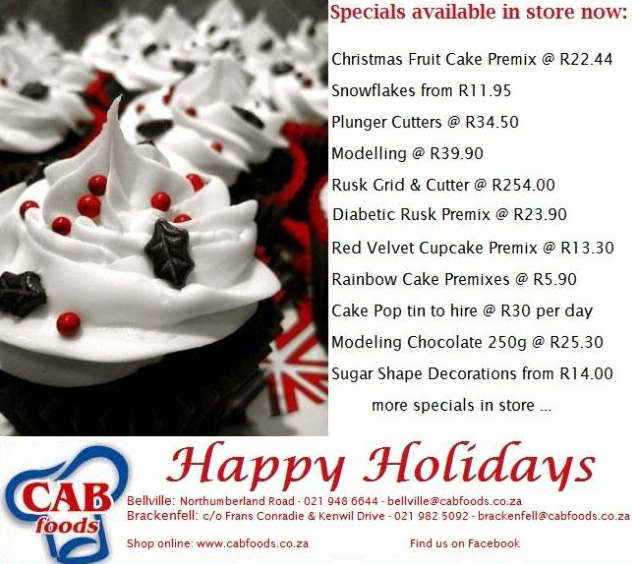 CAB Foods Factory Shop Christmas Special Bellville Brackenfell
