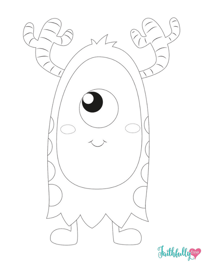 Includes images of baby animals, flowers, rain showers, and more. Monster Coloring Pages Free Printables Faithfully Free