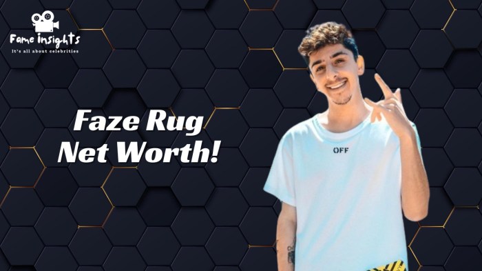 Net worth of faze rug 2020
